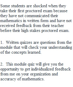 Module 1 Written Quiz